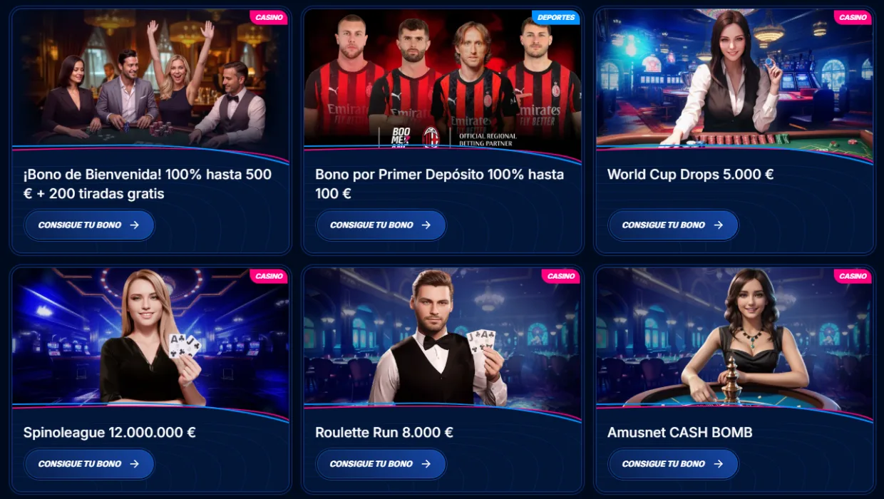 Boomerang Bet Casino Promociones